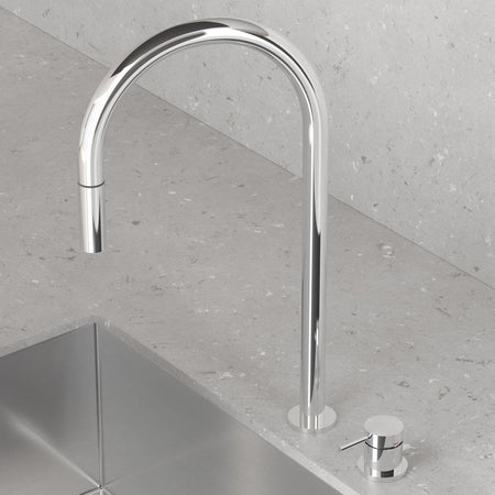 Scandtap Steel Harmonized K2P Kjøkkenarmatur