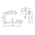 Scandtap Steel Style Toalettrullholder