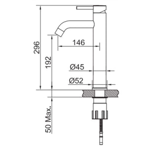 Scandtap Steel Wave High Servantbatteri