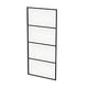 Sealskin Soho Sidevegg B70-100cm - for Dusjhjørne Svart matt / 70cm / Klart glass Sealskin Dusjvegg CO-KB010706195100