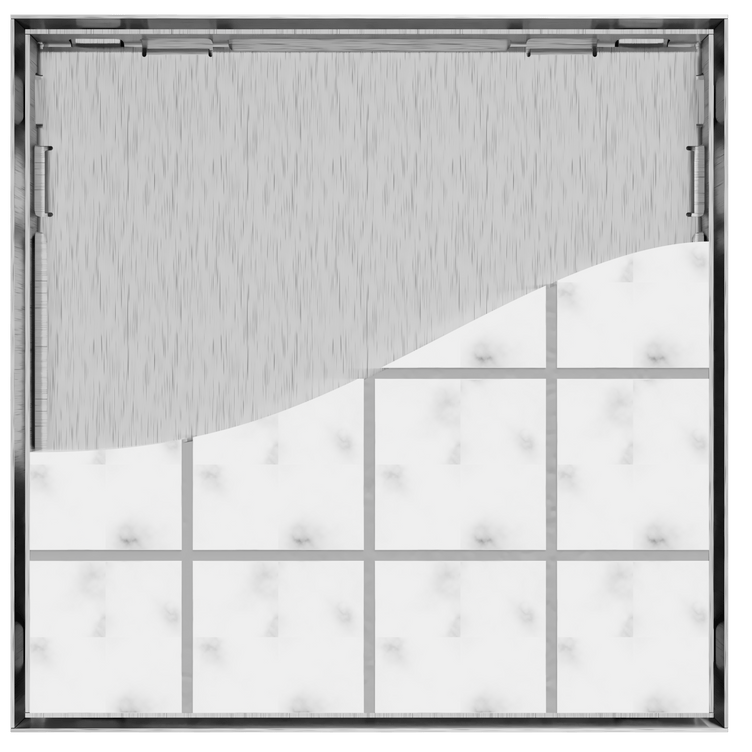Slidedrain Kvadrat Slukrist Tile Insert