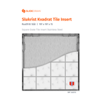 Slidedrain Kvadrat Slukrist Tile Insert