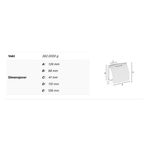Smedbo Air AK3414 Toalettrullholder