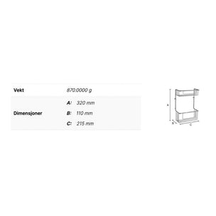 Smedbo Sideline DK1031 Dusjkurv Dobbel Krom