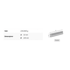 Smedbo Sideline DK2130 Dusjnal L240mm