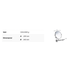 Smedbo Outline FK445 Sminkespeil 7x Svingbar Arm