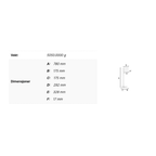 Smedbo Outline FK604 Svingbar Håndklestang Gulv