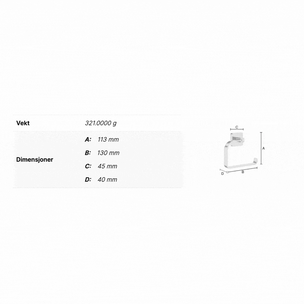 Smedbo ICE OK341 Toalettrullholder