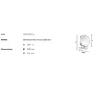 Smedbo Outline 490 Sminkespeil 7x Vegghengt