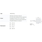 Smedbo Outline 492 Sminkespeil 7x Vegghengt