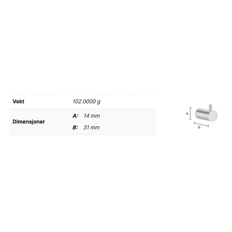 Smedbo Pool ZK3455 Krok Enkel Par