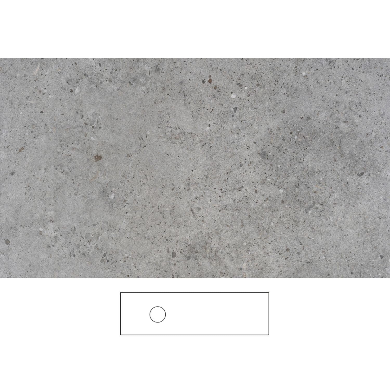 Svedbergs Poem Granittkeramikk Benkeplate Kalk / 160cm venstre / Ingen Svedbergs Benkeplate bad SV-361160V-U