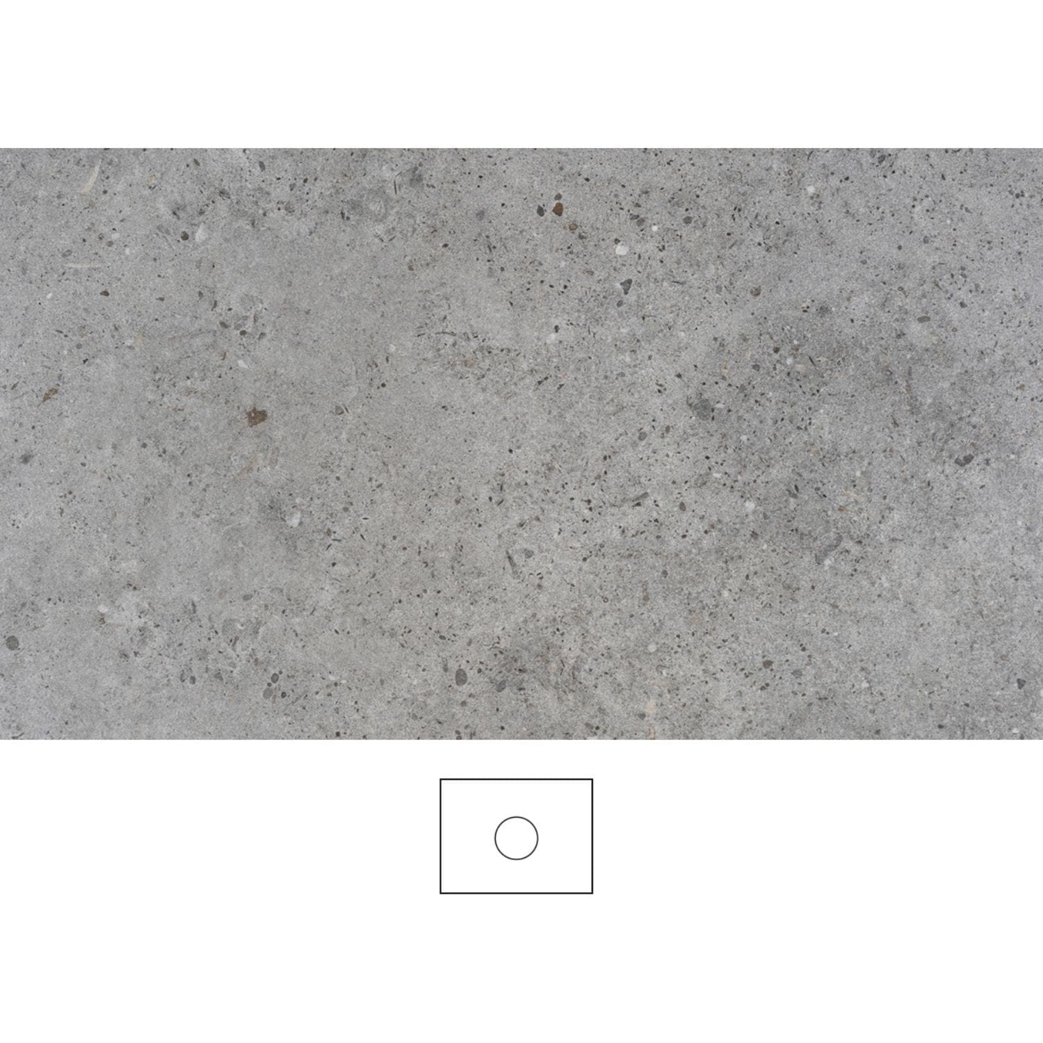Svedbergs Poem Granittkeramikk Benkeplate Kalk / 60cm senter / Ingen Svedbergs Benkeplate bad SV-361060C-U