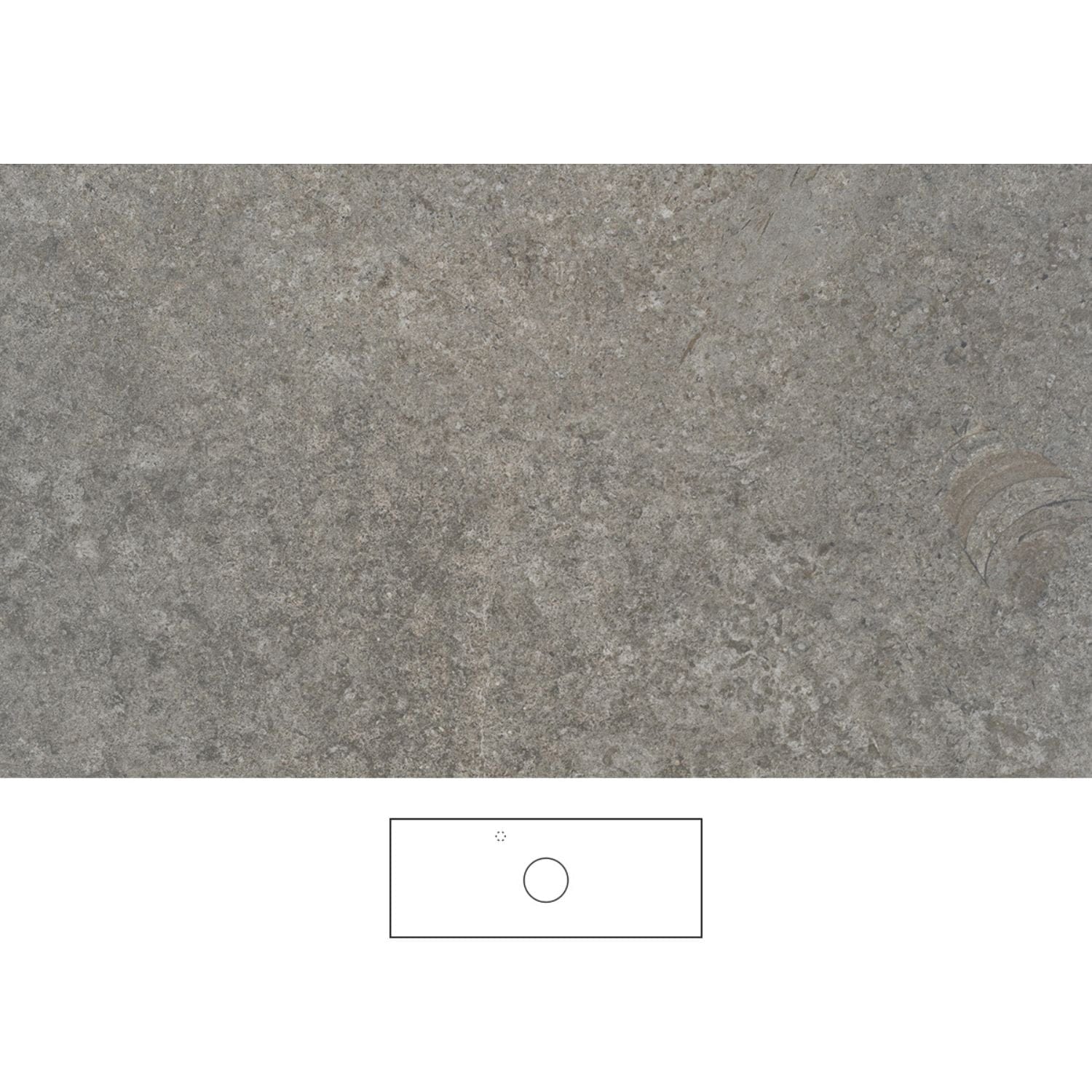 Svedbergs Poem Granittkeramikk Benkeplate Mineral / 120cm senter / Venstre Svedbergs Benkeplate bad SV-362120C-V