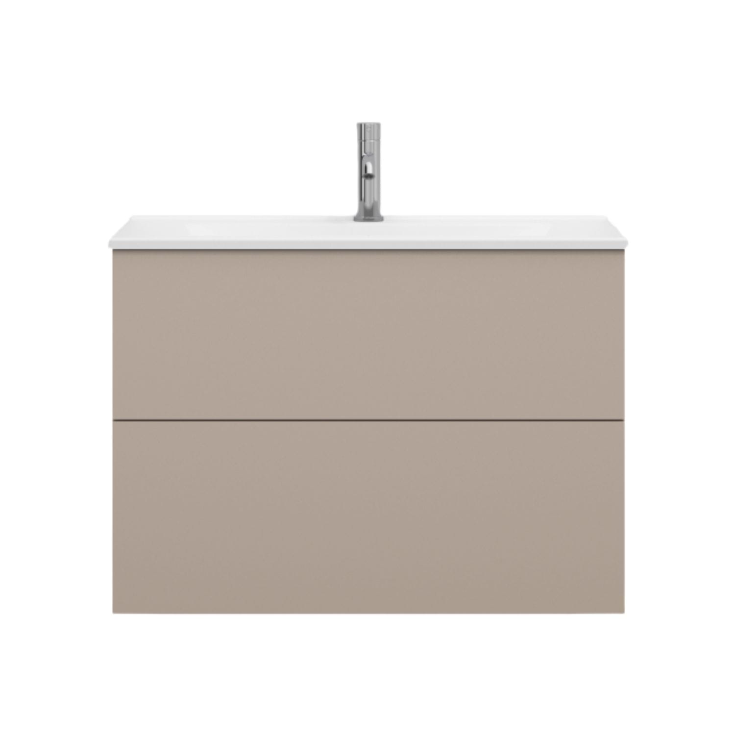 Svedbergs STILLA Slim D35 Servantskap med 2 skuff Gråbeige / 80cm / Plan Svedbergs Servantskap SV-580332