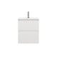 Svedbergs STILLA Slim D35 Servantskap med 2 skuff Hvit / 50cm / Plan Svedbergs Servantskap SV-550312