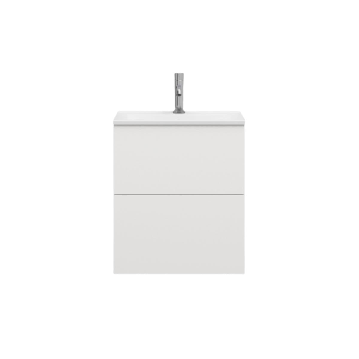 Svedbergs STILLA Slim D35 Servantskap med 2 skuff Hvit / 50cm / Plan Svedbergs Servantskap SV-550312