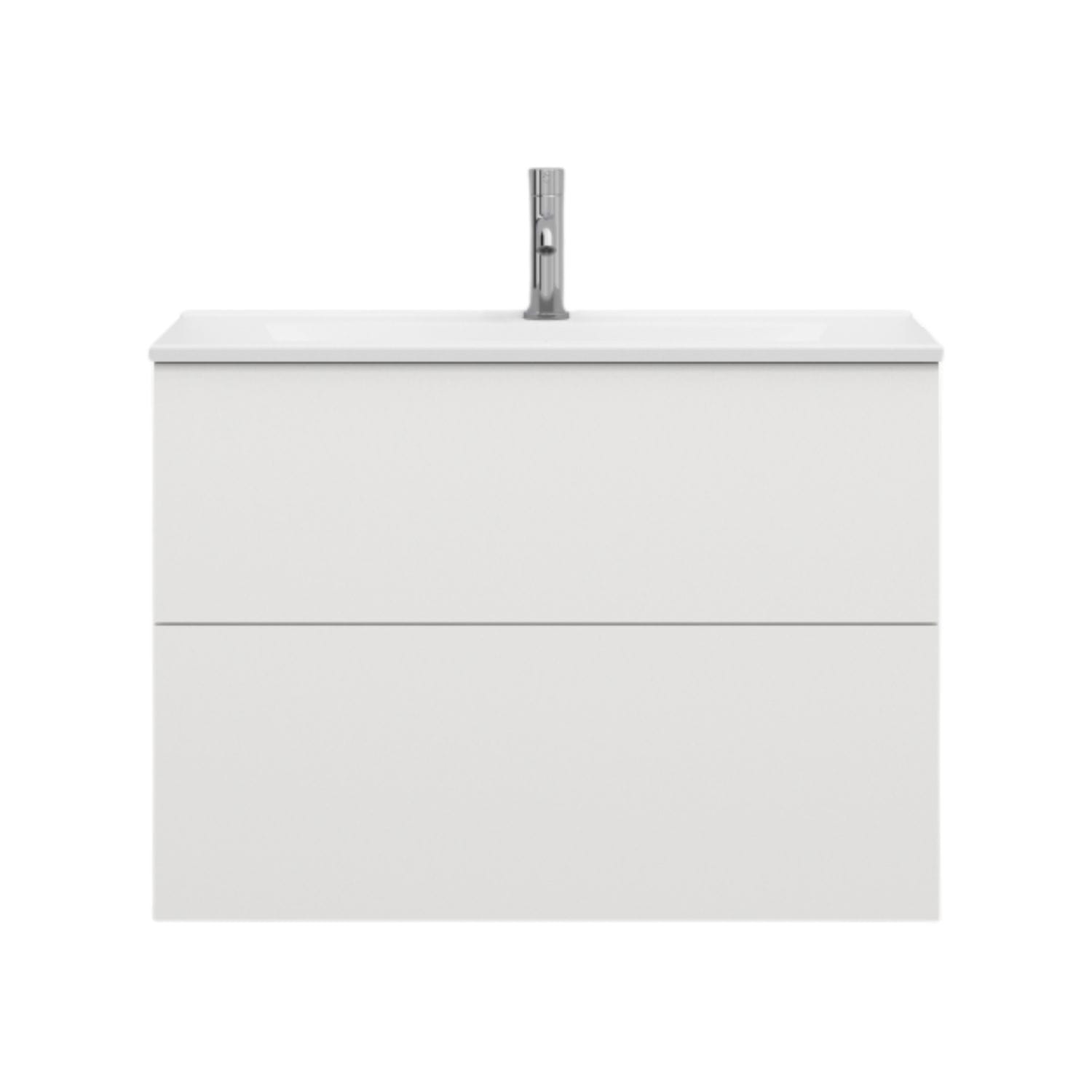 Svedbergs STILLA Slim D35 Servantskap med 2 skuff Hvit / 80cm / Plan Svedbergs Servantskap SV-580312