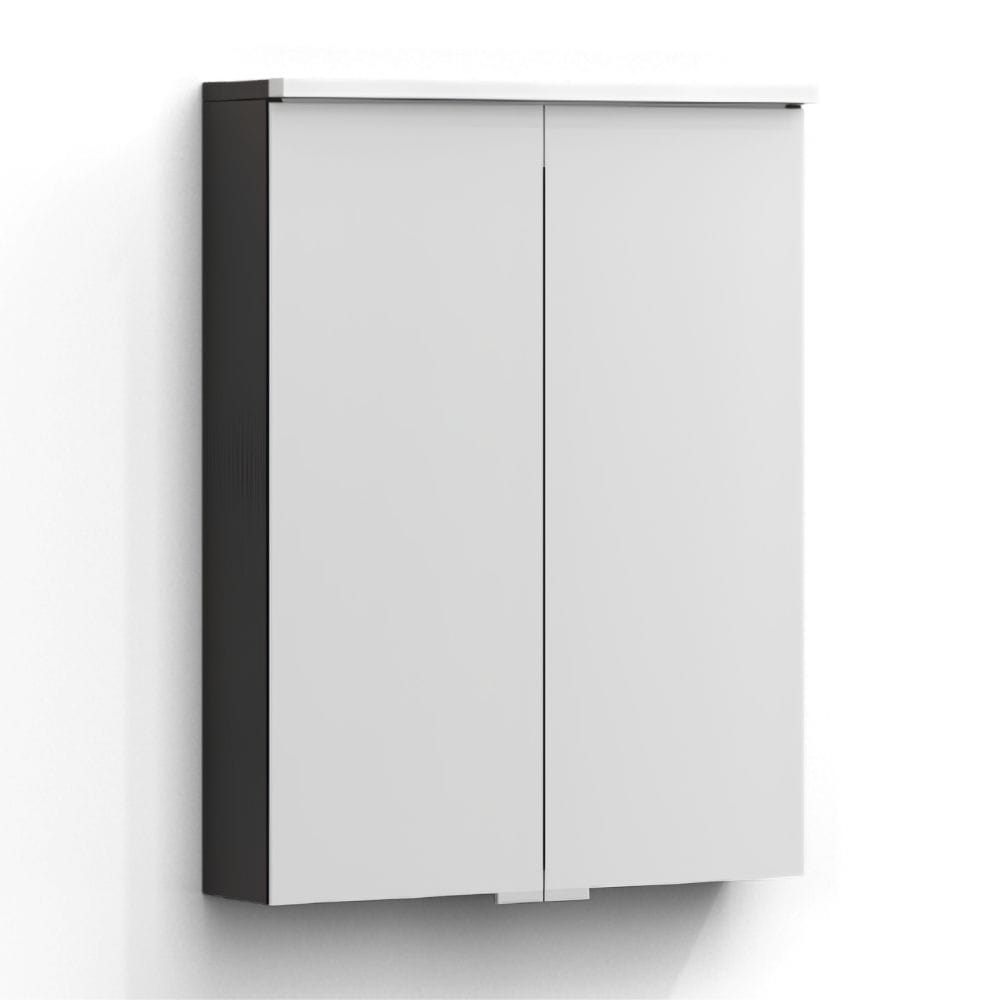 Svedbergs STILLA Speilskap Mørk eik / 55cm / Med servantlys Svedbergs Speilskap SV-25555-TL