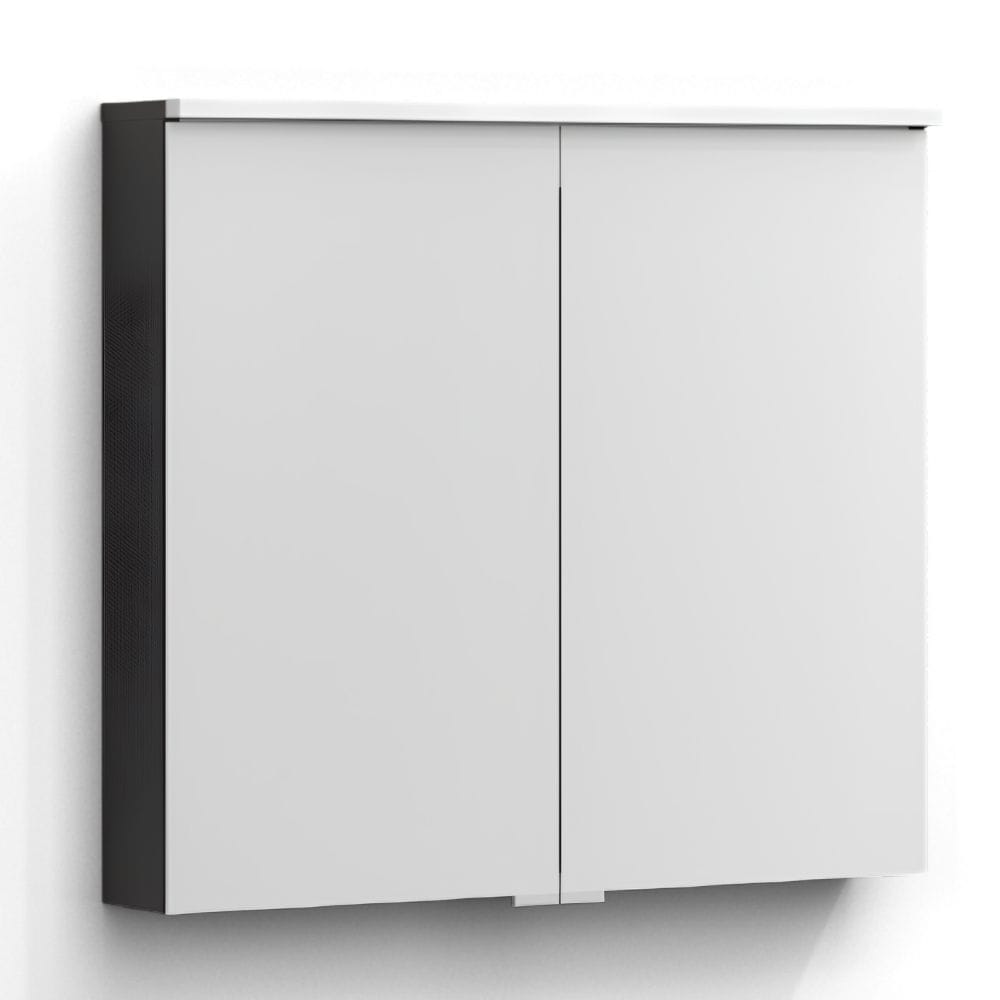 Svedbergs STILLA Speilskap Mørk eik / 80cm / Med servantlys Svedbergs Speilskap SV-25805-TL