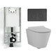 Svedbergs Vege Rimless 3-i-1 Toalettpakke Hvit / Svart matt Svedbergs Toalettpakker BUN-SV90410SVM