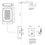 Tapwell BOX7268 ED2 Innfelt Takdusj Innbygging