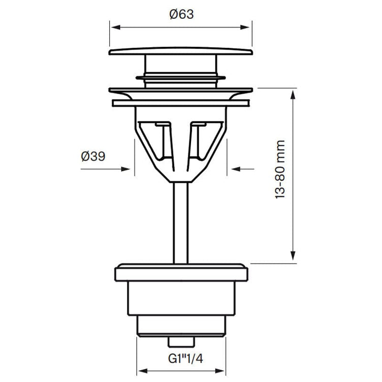 Tapwell 74200 Bunnventil Servant