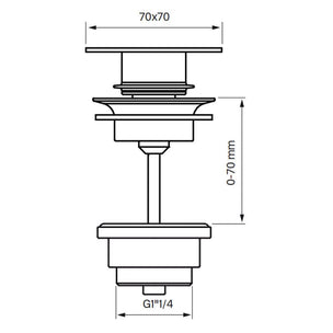 Tapwell 82200 Bunnventil Servant