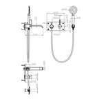 Tapwell ARM036 Badekararmatur for innbygging