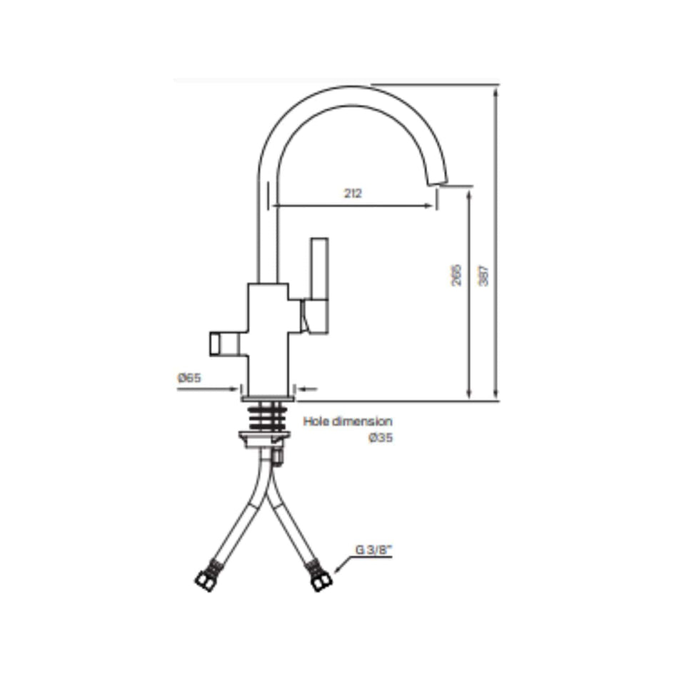 Tapwell ARM384 Kjøkkenbatteri Tapwell Kjøkkenarmatur