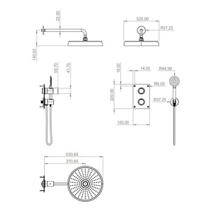 Tapwell ARM7268 Takduj Innbygging Innebygd firkantet