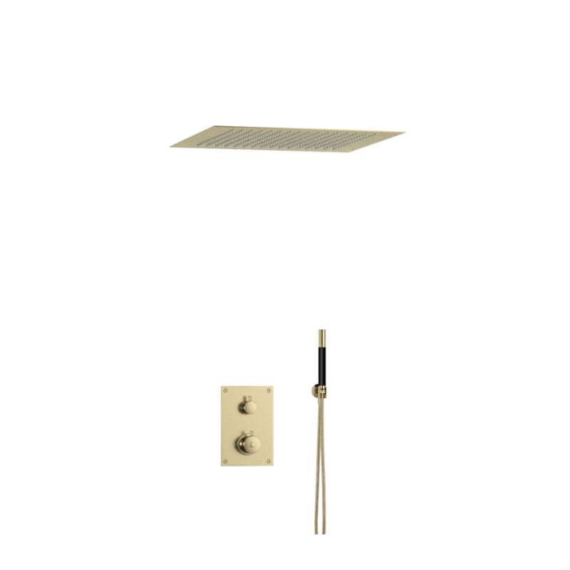 Tapwell BOX7268 ED2 Innfelt Takdusj Innbygging Honey gold / 500x500mm Tapwell Blandebatteri innbygging TA-9425205