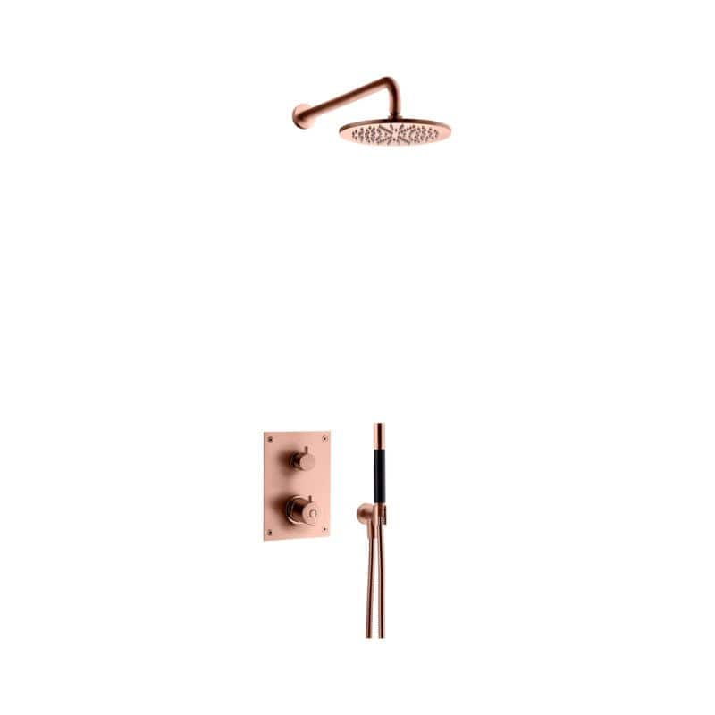 Tapwell BOX7268 ED2 Takdusj Innbygging Oksiderende kobber / Ø250mm Tapwell Blandebatteri innbygging TA-9421818