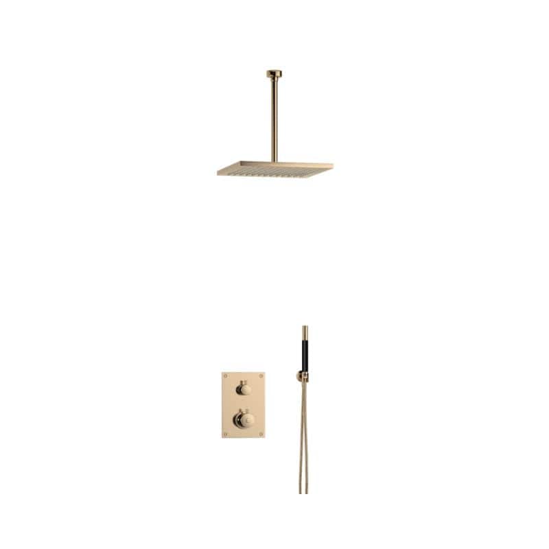 Tapwell BOX7268 Takdusj Innbygging - Takmontert Oksiderende messing / 300mm / 300x300mm Tapwell Blandebatteri innbygging TA-9425396