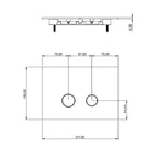 Tapwell DUO112 TECE betjeningsplate
