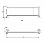 Tapwell Classic TA136 Glasshylle