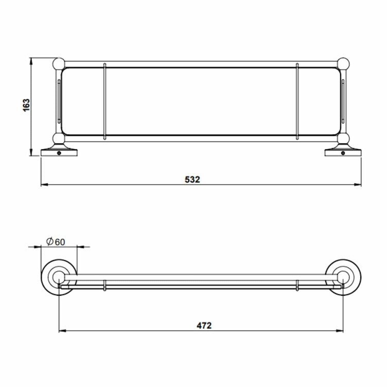 Tapwell Classic TA136 Glasshylle