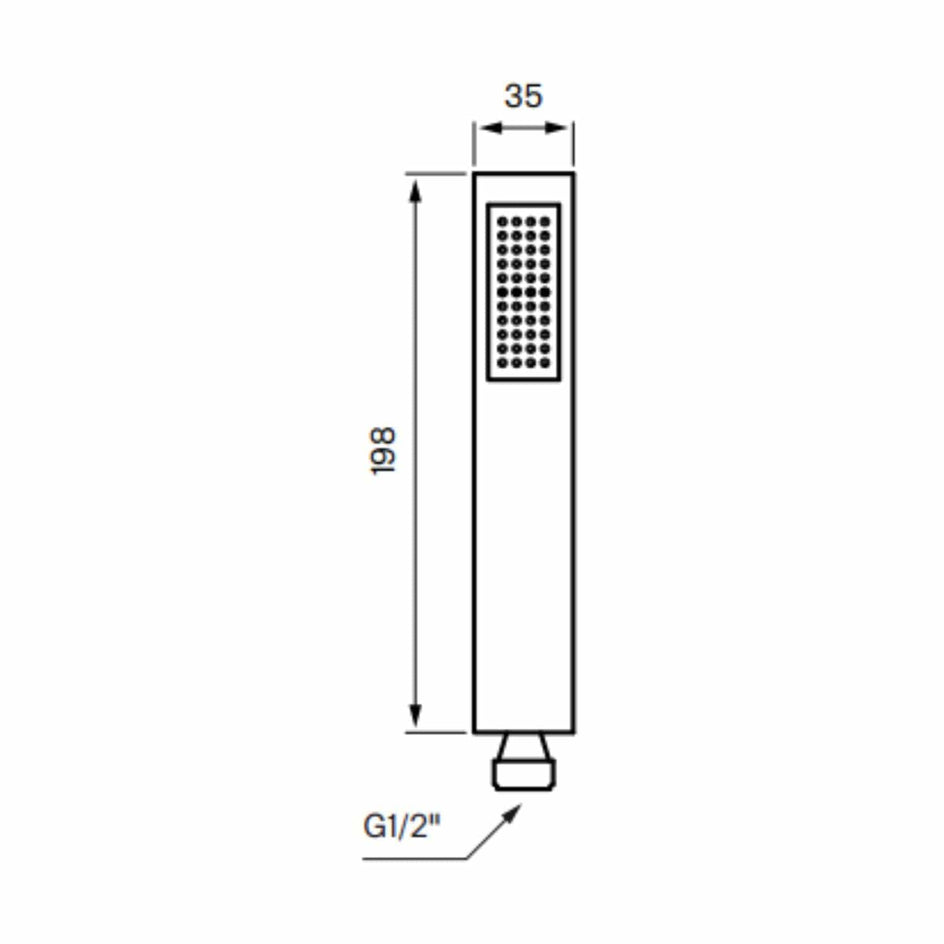 Tapwell ZDOC068 Hånddusj Krom Tapwell Dusjhode TA-8185030