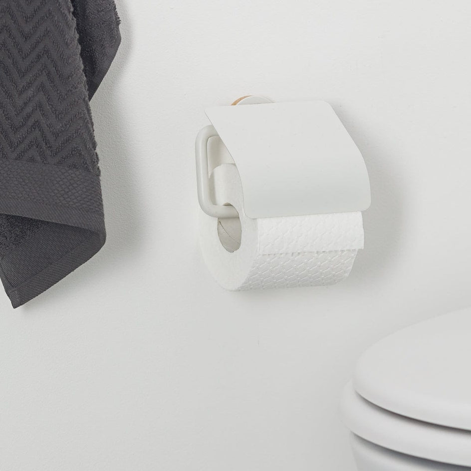 Tiger Urban toalettrullholder med lokk - kan limes Tiger Toalettrullholder
