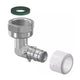 Uponor Q&E DR Albue med Løpemutter 15mm-1/2" Uponor Albue HEI-5110906
