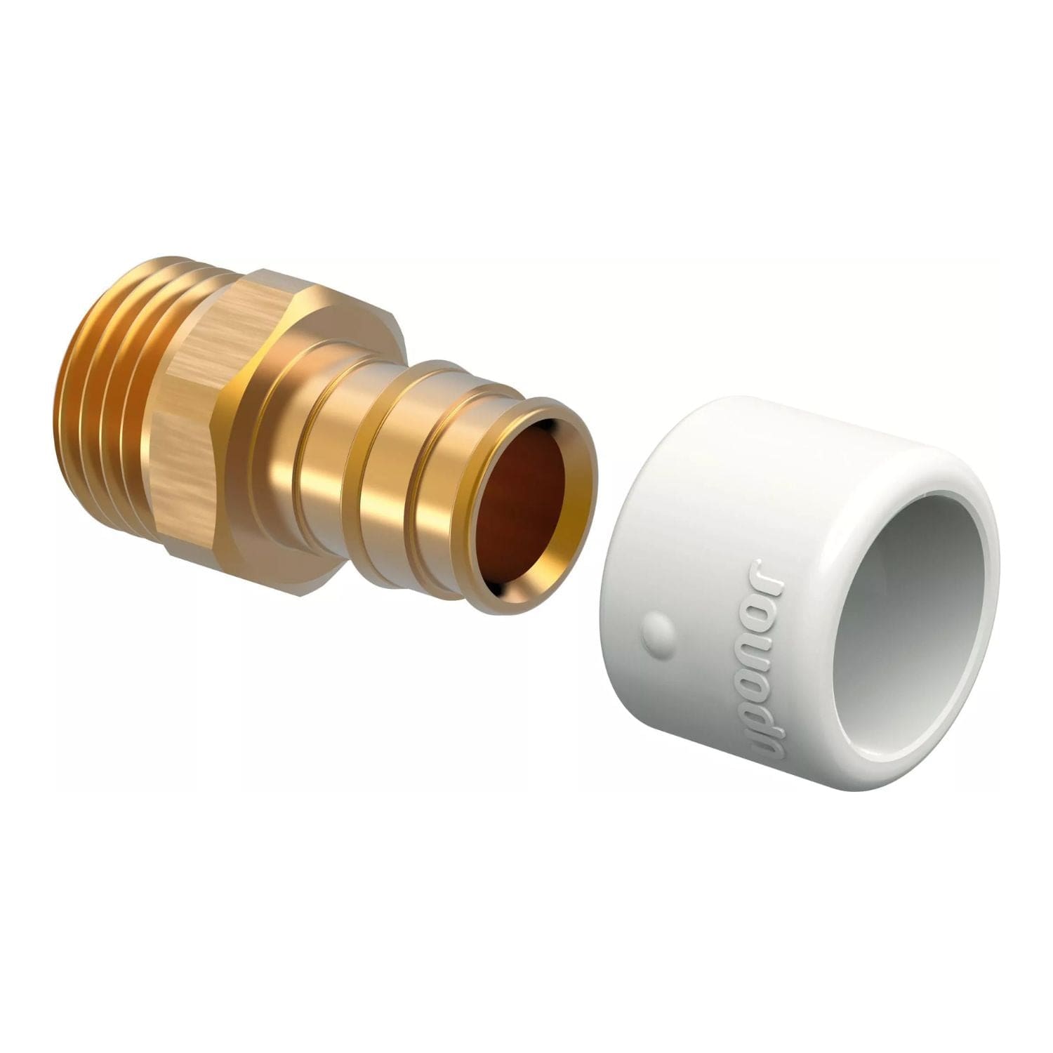 Uponor Q&E DR Rettnippel Utvendig 18mm-1/2" Uponor Rørdeler tappevann HEI-5110972