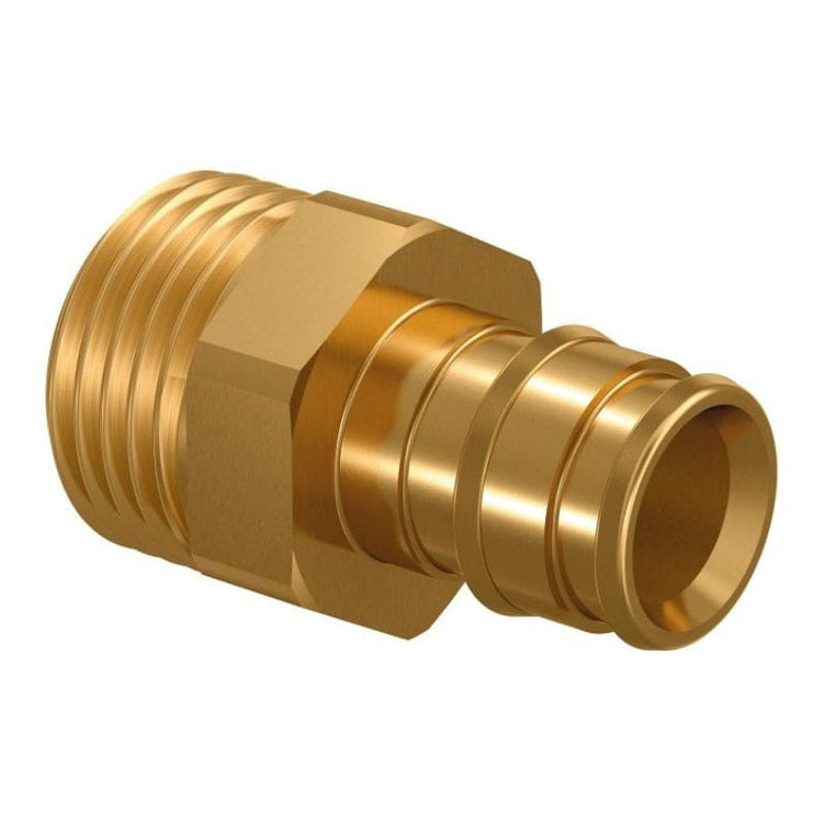 Uponor Q&E Messing Rettnippel Utvendig