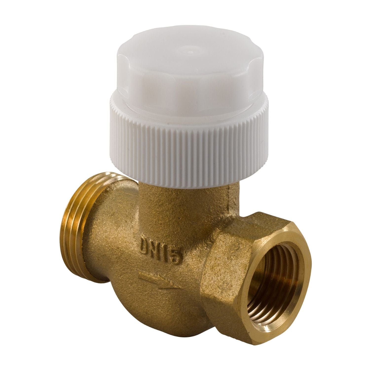Uponor Vario Returventil 1/2"x3/4" Uponor Ventil gulvvarme HEI-8361114