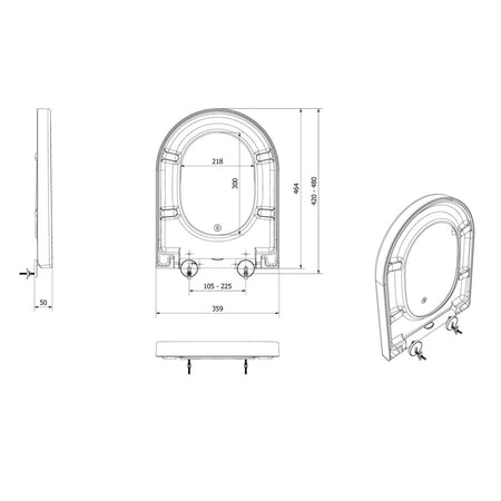 Vikingbad Aida Standard Toalettsete