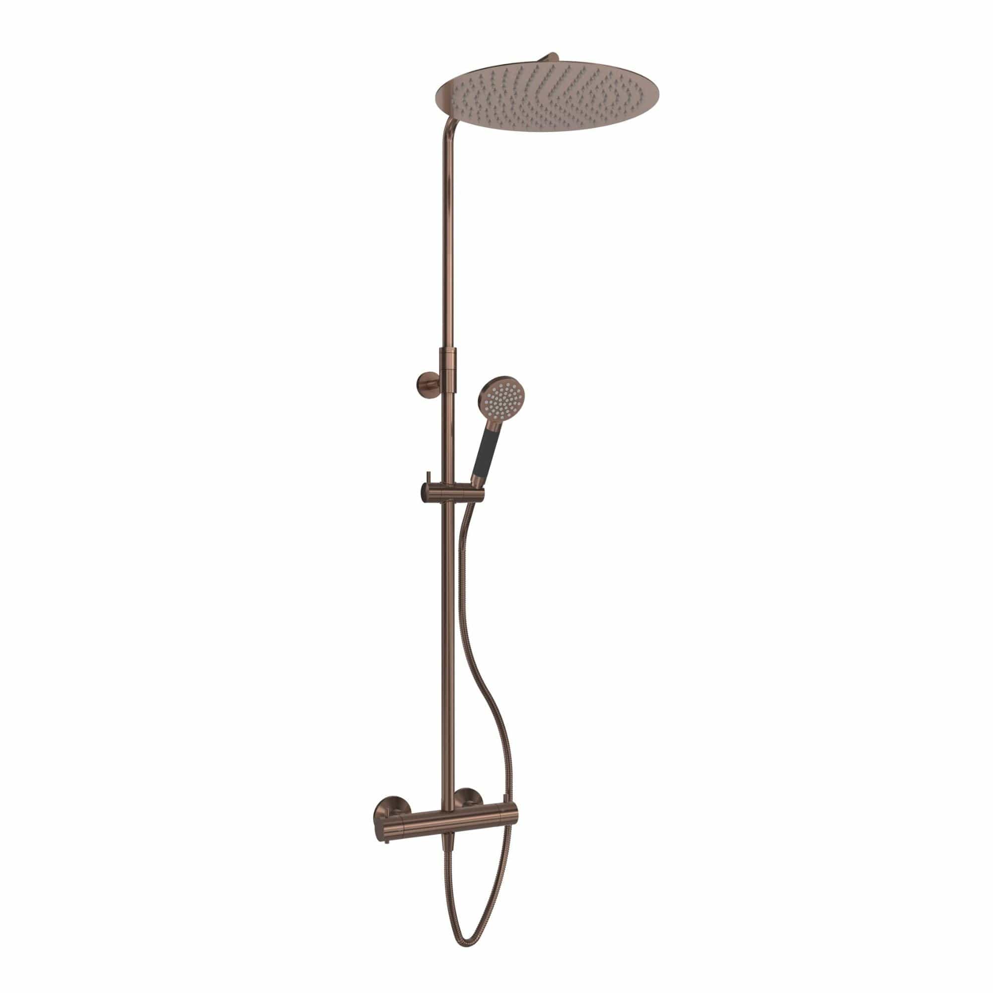 VikingBad Hedda Rainshower Rund Børstet roségull VikingBad Takdusj VB-118188