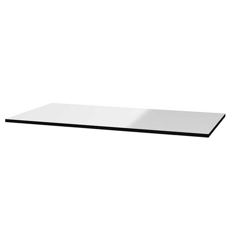 OUTLET: Vikingbad HPL Benkeplate Tosidig hvit matt og blank