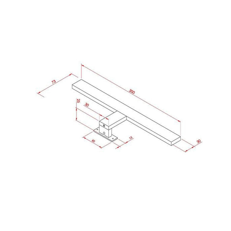 OUTLET: Vikingbad IDA Led Lampe Krom