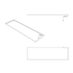 Vikingbad Led Lyslist D46 mellom Servant/Skrog - justerbar lysfarge