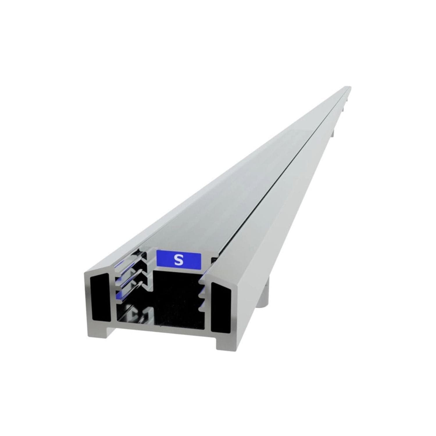 VikingBad  Liam Magnetprofil Fast Vegg  H193cm Sølv VikingBad Magnetprofil VB-001451