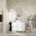 Vikingbad MAYA asymmetrisk speil med lys (backlight)